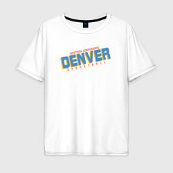 Футболка оверсайз мужская Denver west, цвет: белый