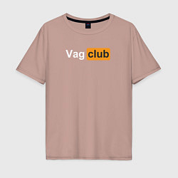 Мужская футболка оверсайз Vag club