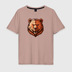 Мужская футболка оверсайз Медвежий нрав