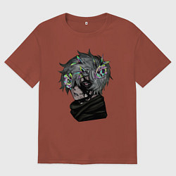 Мужская футболка оверсайз Габимару в цветах