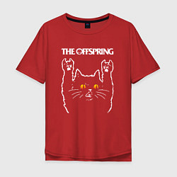 Мужская футболка оверсайз The Offspring rock cat