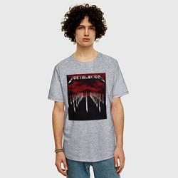 Футболка оверсайз мужская Ростелеком Металлика, цвет: меланж — фото 2