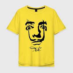 Мужская футболка оверсайз Dali face