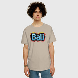 Футболка оверсайз мужская Bali, цвет: миндальный — фото 2