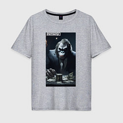 Мужская футболка оверсайз Payday 3 gorilla with money