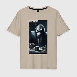Мужская футболка оверсайз Payday 3 gorilla with money
