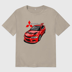 Мужская футболка оверсайз Lancer Evolution 8