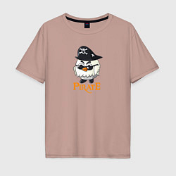 Мужская футболка оверсайз Chicken Gun: Пират