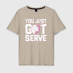 Мужская футболка оверсайз Just got serve