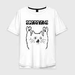 Мужская футболка оверсайз Scorpions - rock cat