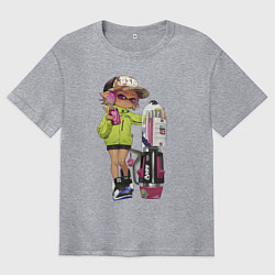 Мужская футболка оверсайз Inkling girl