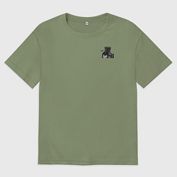 Мужская футболка оверсайз Завоеватель задумался