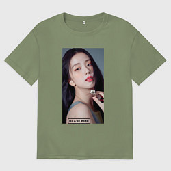 Мужская футболка оверсайз Kim Jisoo