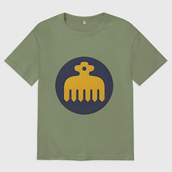 Футболка оверсайз мужская Клан Имагава Total War: Shogun 2, цвет: авокадо