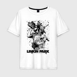 Футболка оверсайз мужская Linkin Park all, цвет: белый
