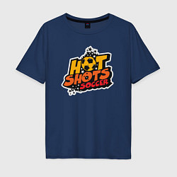 Мужская футболка оверсайз Hot shots soccer