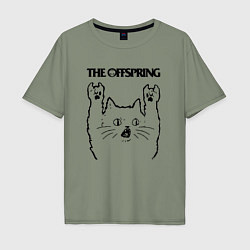 Мужская футболка оверсайз The Offspring - rock cat