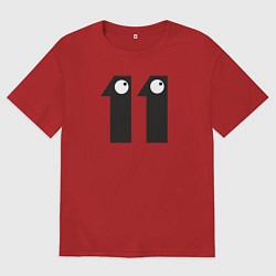 Мужская футболка оверсайз Number 011