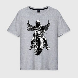 Мужская футболка оверсайз Biker wings