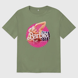 Футболка оверсайз мужская Марго Робби Барби, цвет: авокадо