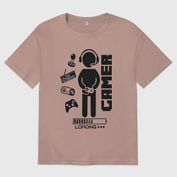 Мужская футболка оверсайз Игроман