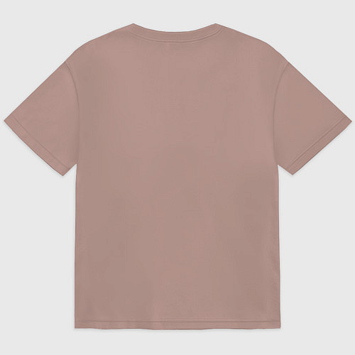 Мужская футболка оверсайз MTB - ride / Пыльно-розовый – фото 2