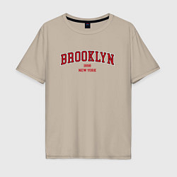 Мужская футболка оверсайз Brooklyn New York