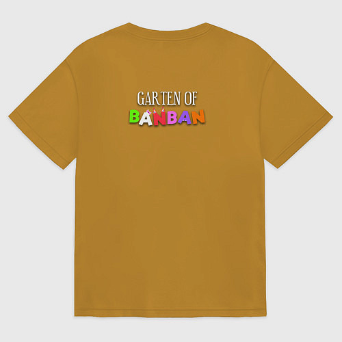 Мужская футболка оверсайз Badbad - монстр из Детского сада Банбана / Горчичный – фото 2