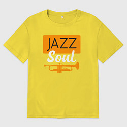 Мужская футболка оверсайз Душа джаза