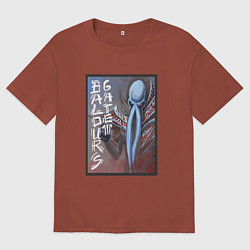 Мужская футболка оверсайз Baldurs Gate 3 Иллитид