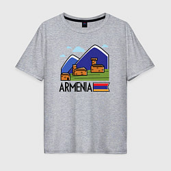 Мужская футболка оверсайз Горная Армения