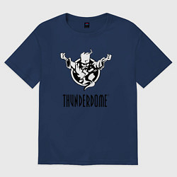 Футболка оверсайз мужская Thunderdome v 2, цвет: тёмно-синий