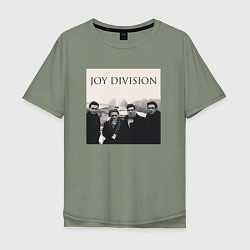 Футболка оверсайз мужская Тру фанат Joy Division, цвет: авокадо