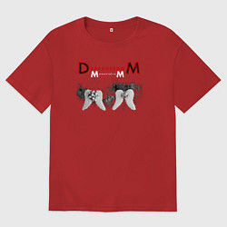 Футболка оверсайз мужская Depeche Mode 2023 Memento Mori - Angels 07, цвет: красный