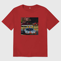 Футболка оверсайз мужская Frank Ocean - McLaren F1 GTR Longtail, цвет: красный