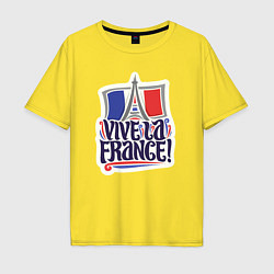 Мужская футболка оверсайз Vive la France