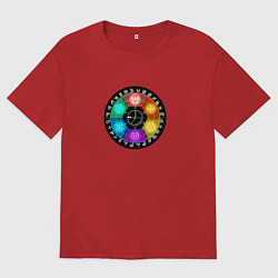 Мужская футболка оверсайз Бакуган стихии