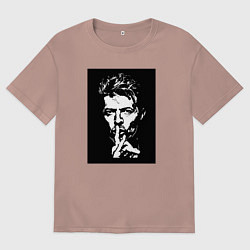 Мужская футболка оверсайз David Bowie - Silence