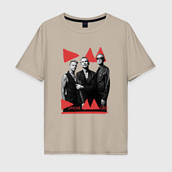 Мужская футболка оверсайз Depeche Mode - Delra Machine Band