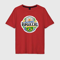 Мужская футболка оверсайз Brazil adventure