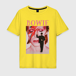 Мужская футболка оверсайз David Bowie 90 Aladdin Sane