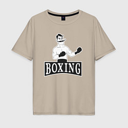 Мужская футболка оверсайз Boxing man