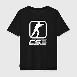 Мужская футболка оверсайз CS2 logo