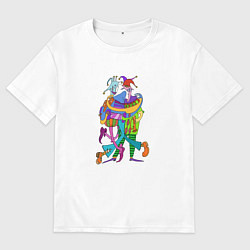 Мужская футболка оверсайз Abstract Funny Clowns