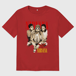 Мужская футболка оверсайз Nirvana rock band