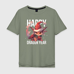 Мужская футболка оверсайз Happy Dragon year