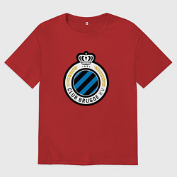 Футболка оверсайз мужская Brugge fc sport, цвет: красный