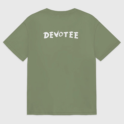 Мужская футболка оверсайз Depeche Mode - Devotee Mode / Авокадо – фото 2