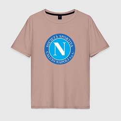 Мужская футболка оверсайз Napoli fc sport