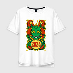Мужская футболка оверсайз Времена драконов: 2024